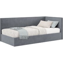 Урбан Диван-кровать 190х80 с ПМ правый Серый, ткань NEO 25