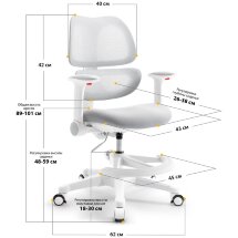 Детское кресло Mealux Dream Air  Y-607  G - обивка серая однотонная  одна коробка