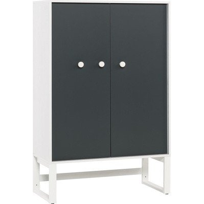 Комод двухдверный высокий Nest by VOX Лиственница с графитом Комод двухдверный высокий Nest by VOX Лиственница с графитом