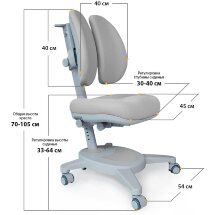 Кресло Mealux Onyx Duo  Y-115  G - обивка серая однотонная  одна коробка