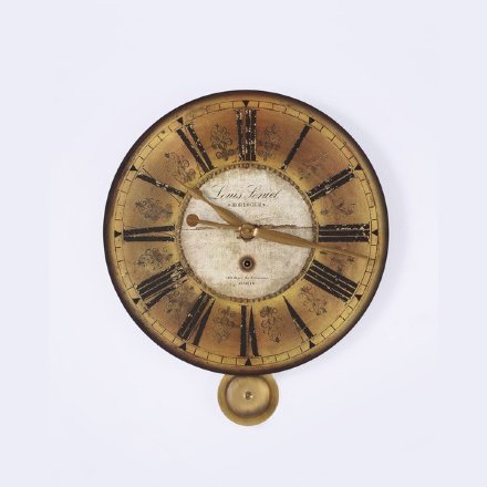 A58000039 Часы Wall Clock Ashley латунь