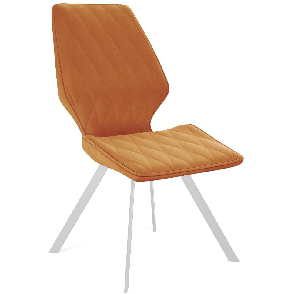Стул DikLine 242M B17 TERRACOTTA/ ножки белые Стул DikLine 242M B17 TERRACOTTA/ ножки белые