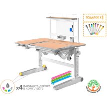 Детский стол Mealux Kingwood Multicolor MG   BD P-17 MG  арт. BD-820 MG Multicolor   BD P-17 MG  - столешница клен / накладки на ножках серые  коробок-3 шт.