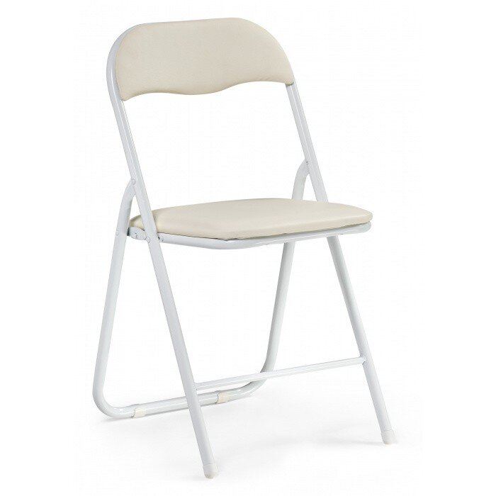Стул на металлокаркасе Fold 1 складной beige / white Стул на металлокаркасе Fold 1 складной beige / white