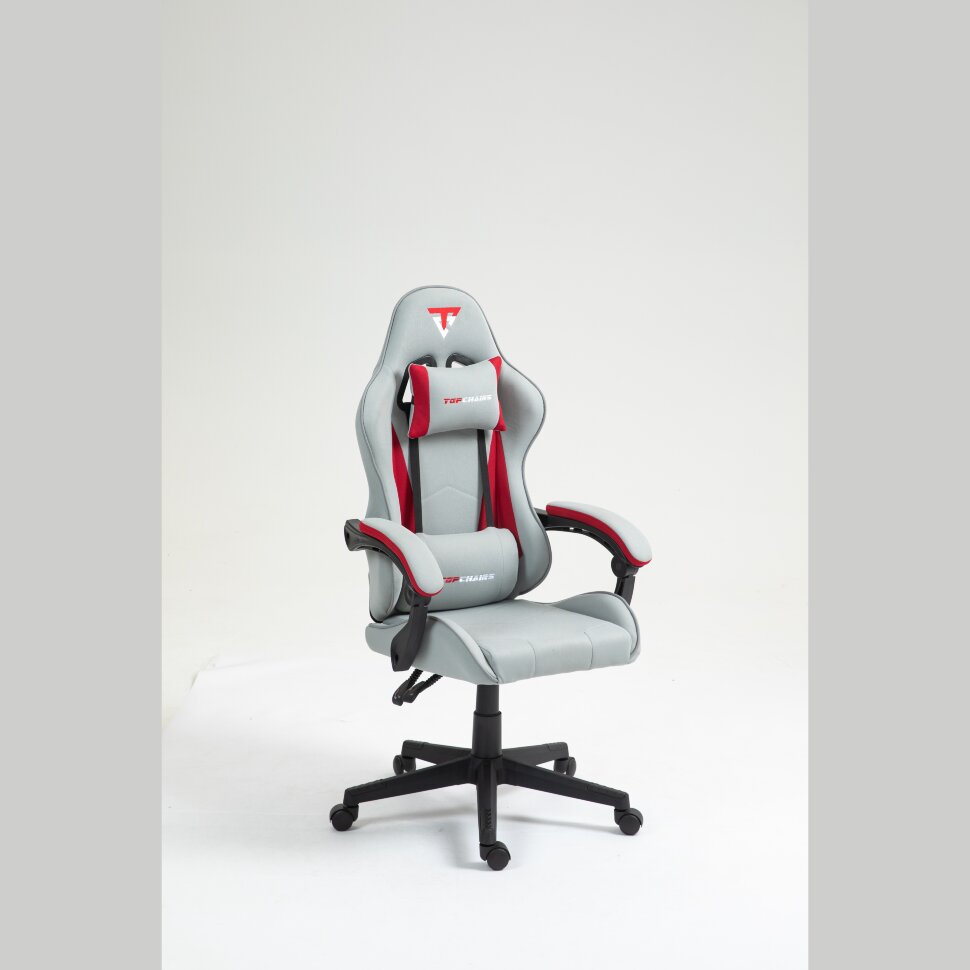 TopChairs Phantom ткань серо-красный TopChairs Phantom ткань серо-красный