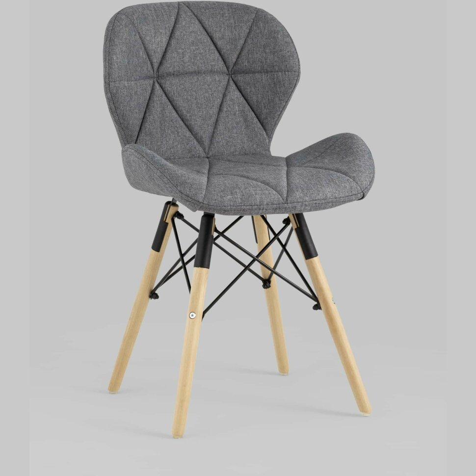 Стул Stool Group для кухни Бон рогожка темно-серый ножки дерево 4шт Стул Stool Group для кухни Бон рогожка темно-серый ножки дерево 4шт