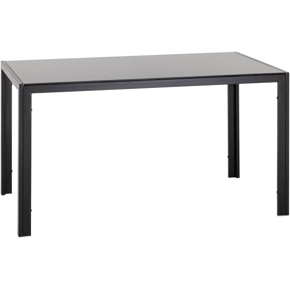 Стол Stool Group обеденный Дерби 140*80 столешница закаленное стекло ножки металл черные Стол Stool Group обеденный Дерби 140*80 столешница закаленное стекло ножки металл черные