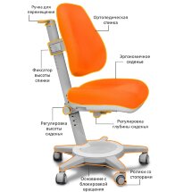 Кресло Mealux Cambridge  Y-410  KY обивка оранжевая однотонная  одна коробка