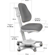 Кресло Mealux Cambridge  Y-410  KY обивка оранжевая однотонная  одна коробка