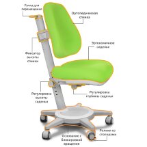 Кресло Mealux Cambridge  Y-410  KZ обивка зеленая однотонная  одна коробка