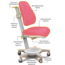 Кресло Mealux Cambridge  Y-410  KP обивка розовая однотонная  одна коробка