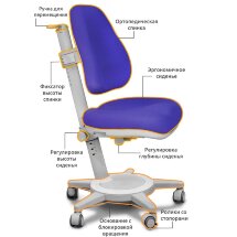 Кресло Mealux Cambridge  Y-410  KS обивка фиолетовая однотонная  одна коробка