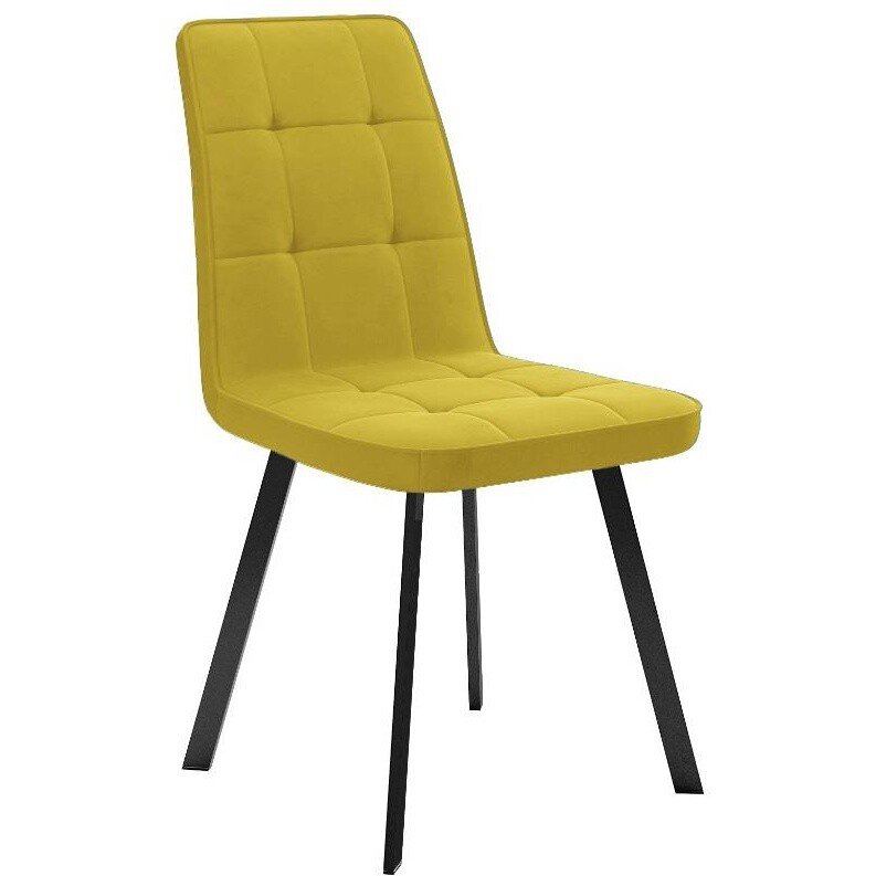 Стул DikLine 207 B16 YELLOW /ножки черный Стул DikLine 207 B16 YELLOW /ножки черный