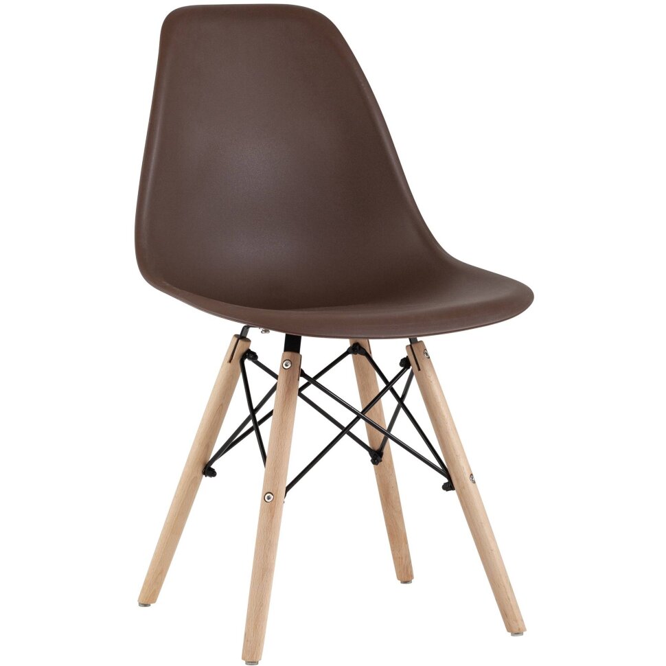 Стул Eames Style DSW коричневый Стул Eames Style DSW коричневый