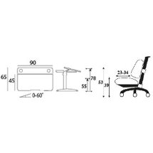 Кресло Mealux Duo-Kid Standart  Y-616  KBL  обивка голубая однотонная  длинный газ.лифт   две коробки