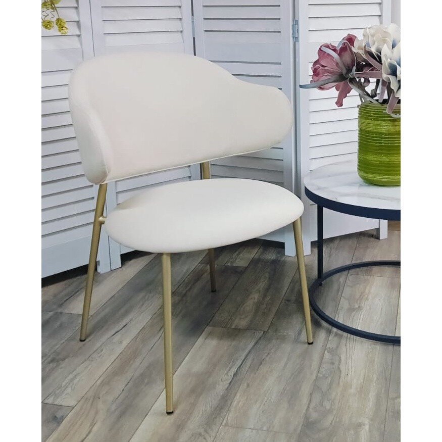 Стул SIENA MOHAIR-103 светлый латте, ткань / шампань, ®DISAUR 