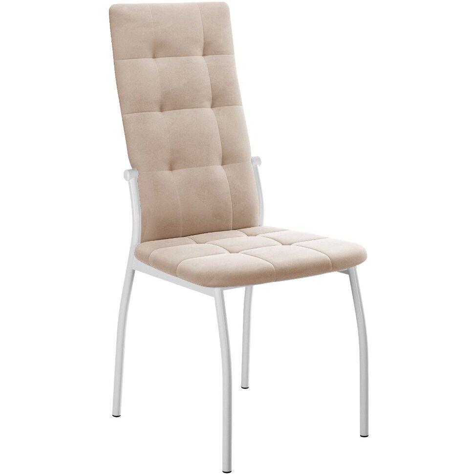 Стул DikLine ГАЛС-М каркас белый/ B03 BEIGE Стул DikLine ГАЛС-М каркас белый/ B03 BEIGE