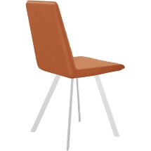 Стул DikLine 202 B17 TERRACOTTA, ножки белые