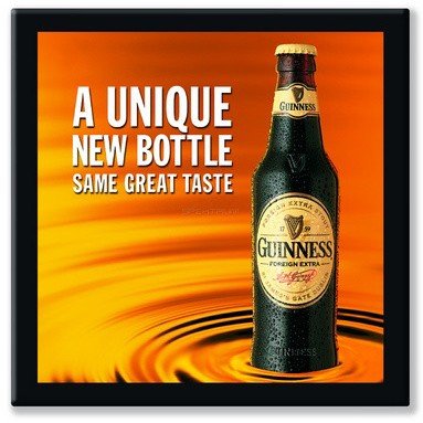 Прямоугольная столешница Werzalit (65х120 см) Guinness печать Прямоугольная столешница Werzalit (65х120 см) Guinness печать