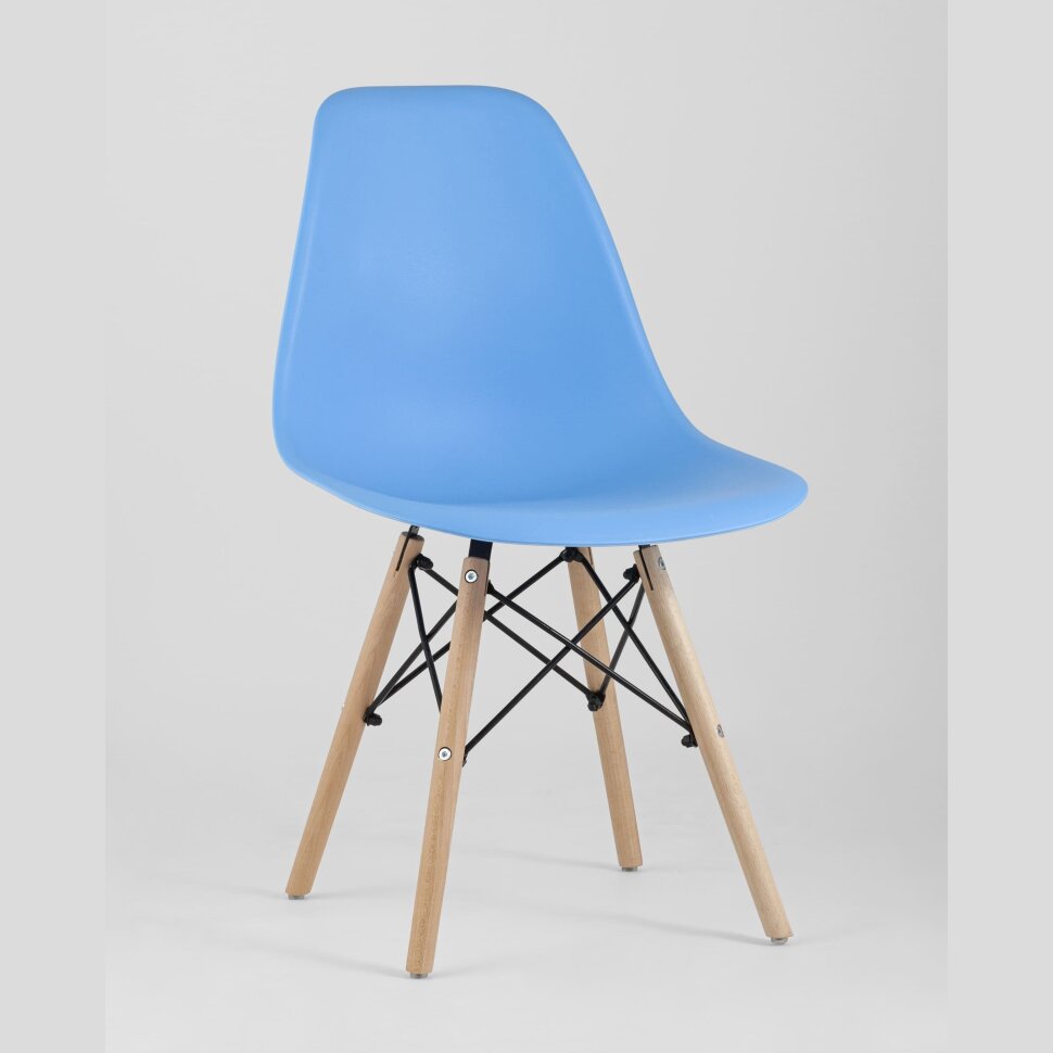 Стул Eames Style DSW голубой x4 Стул Eames Style DSW голубой x4