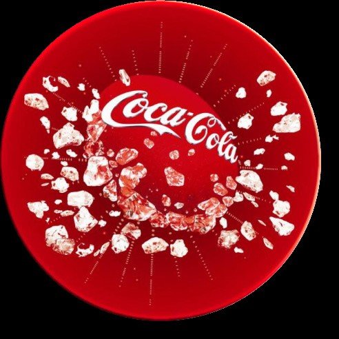 Квадратная столешница Werzalit (60х60 см) Cola печать Красный Квадратная столешница Werzalit (60х60 см) Cola печать Красный