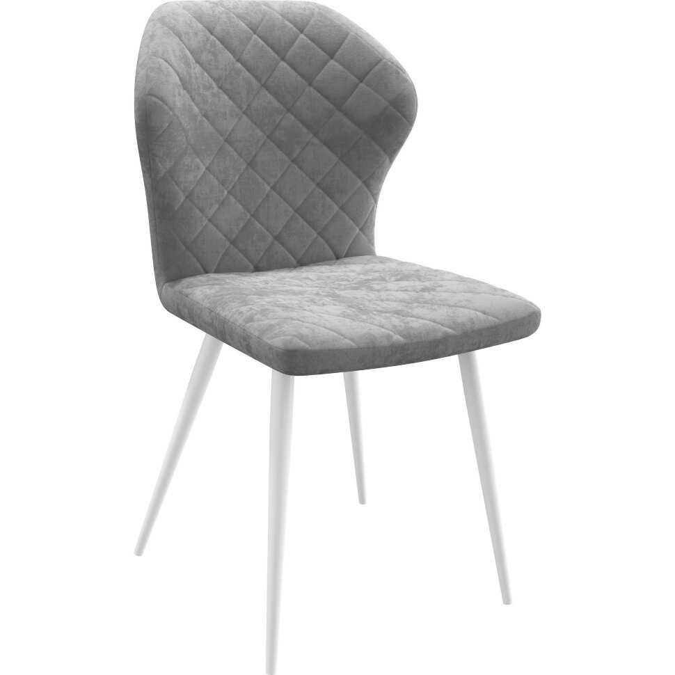 Стул DikLine 239PRO B22 GREY, ножки белые Стул DikLine 239PRO B22 GREY, ножки белые